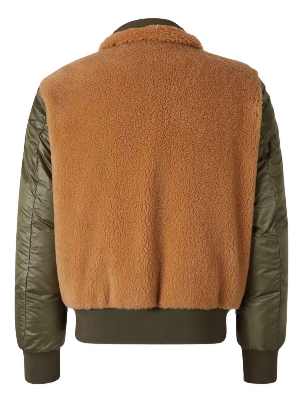 sherpa-collar bomber jacket Product Image