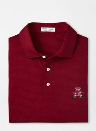 Peter Millar Mens Arkansas Vault Tesseract Performance Jersey Polo | Color: Crimson | Size: XL Product Image