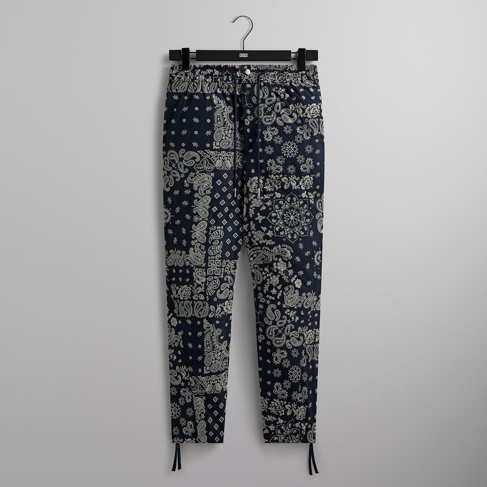 Kith Flocked Deconstructed Bandana Mercer 8 Pant - Nocturnal Male Product Image
