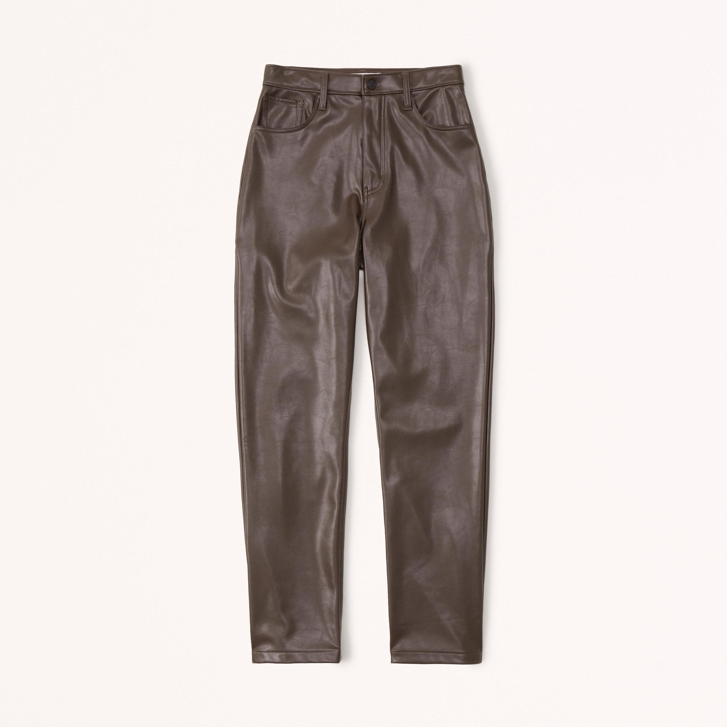 Curve Love Vegan Leather 90s Straight Pant Product Image