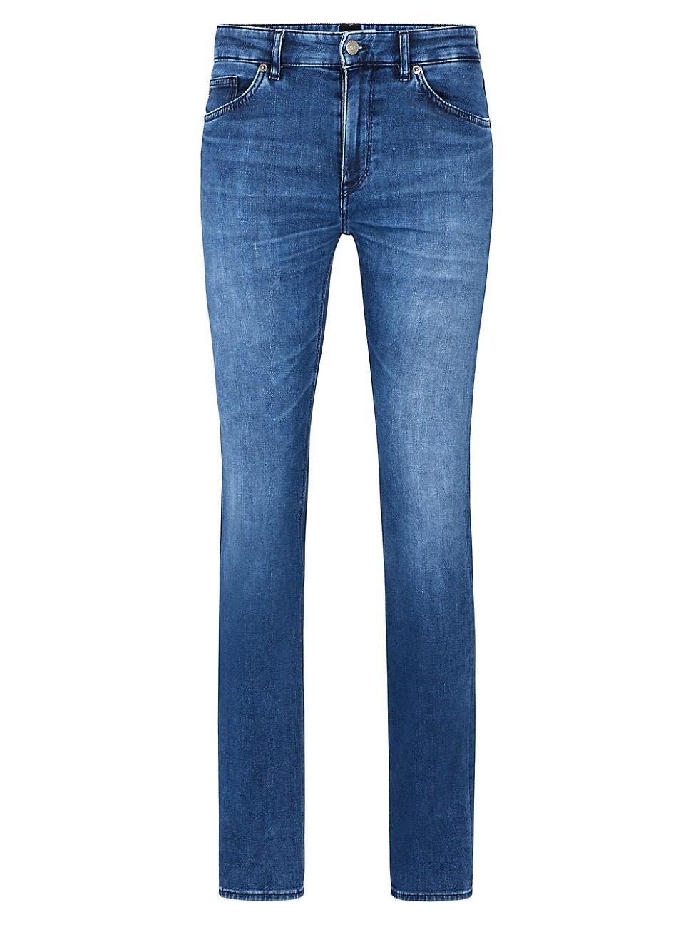 Boss by Hugo Boss Mens Italian Denim Regular-fit Jeans Product Image
