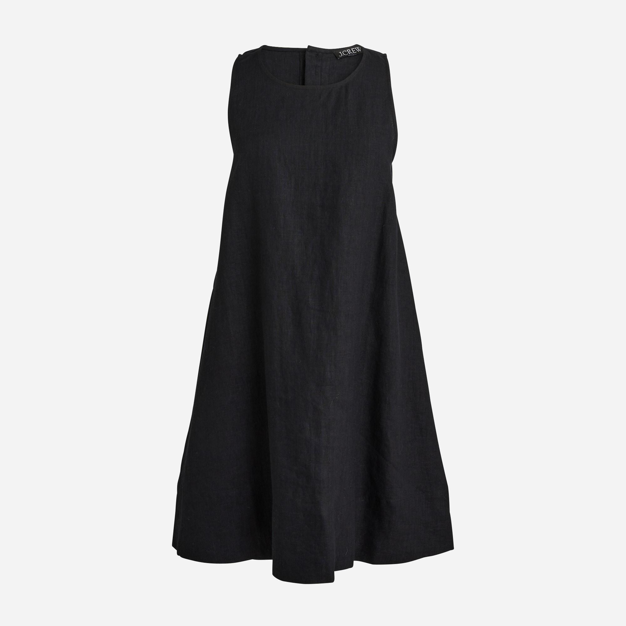 Maxine button-back dress in linen Product Image