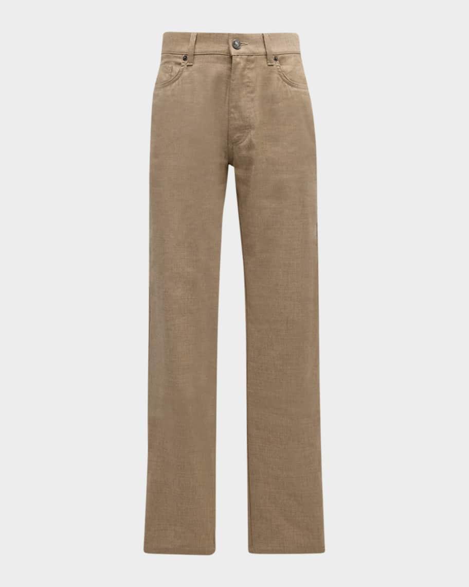 Mens Straight-Leg Twill 5-Pocket Pants Product Image