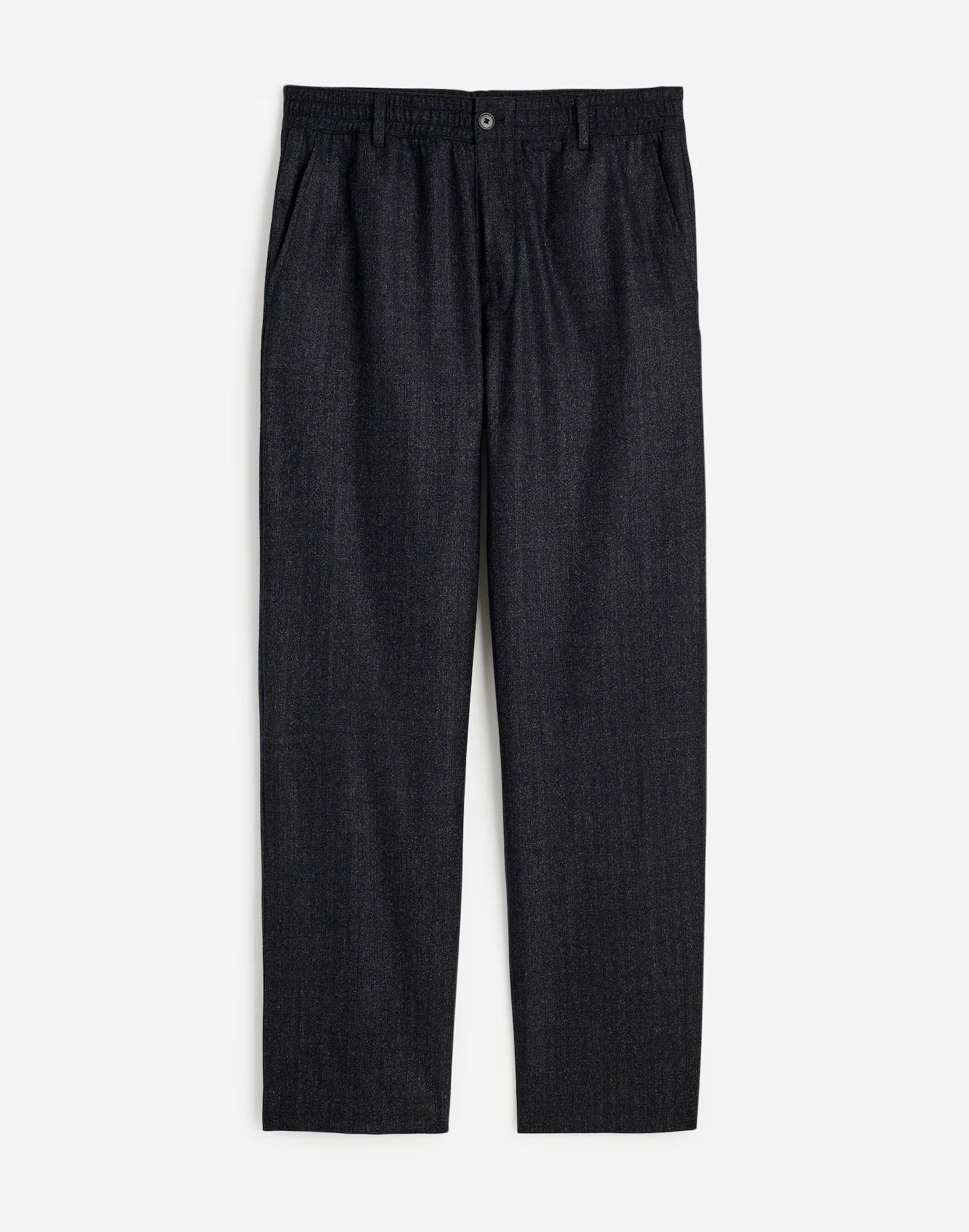 Wool Elastic Trousers in Italian Fabric Product Image