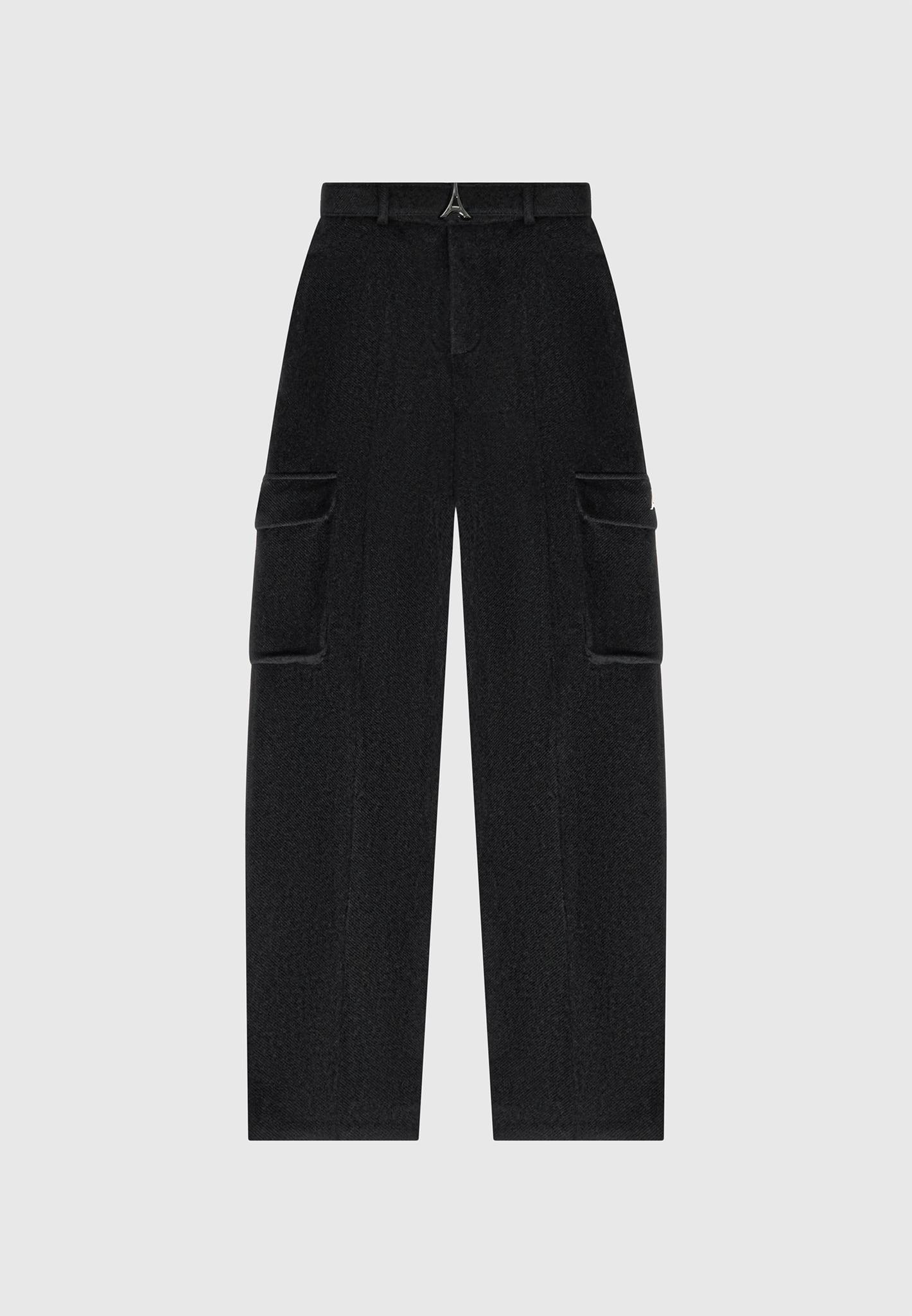 High-Rise Modern Straight Lightweight Wool Flannel Pant Product Image