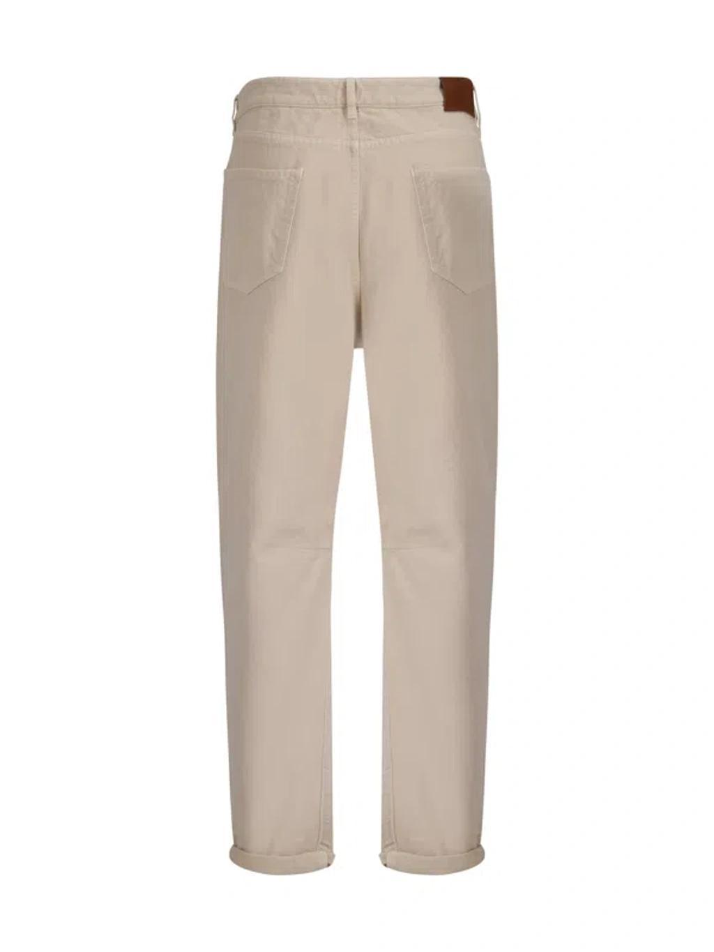 BRUNELLO CUCINELLI Pants In Beige Product Image