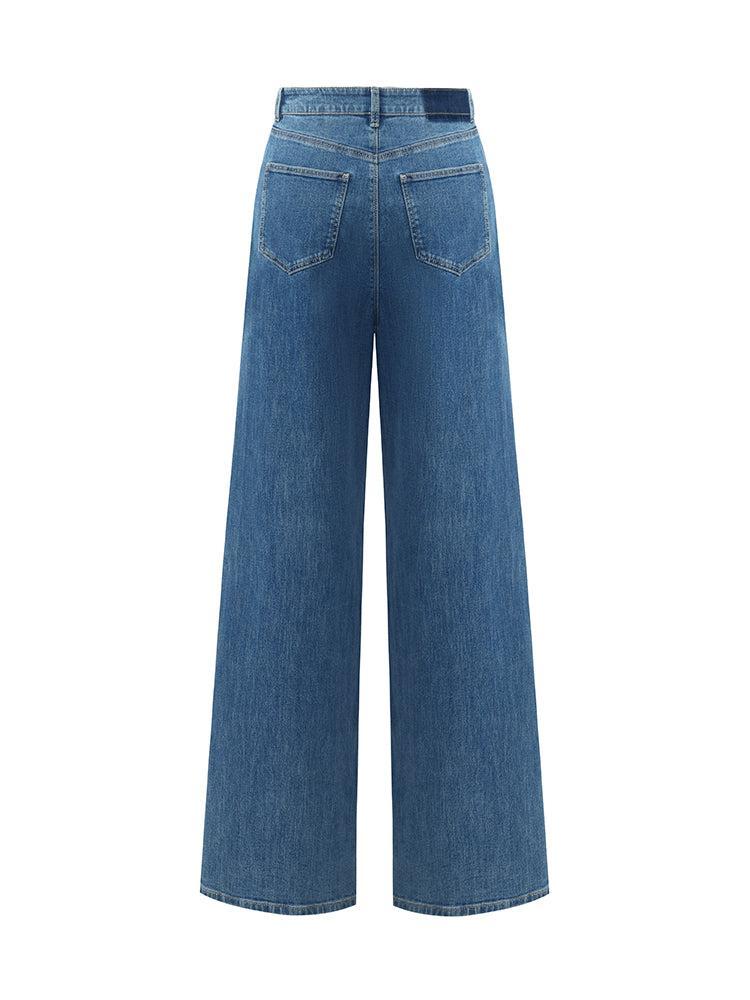 Denim Loose Straight Women Jeans Product Image