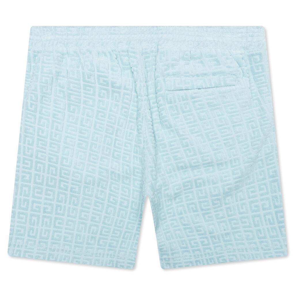 4G Cotton Towelling Bermuda Shorts - Sky Blue Male Product Image