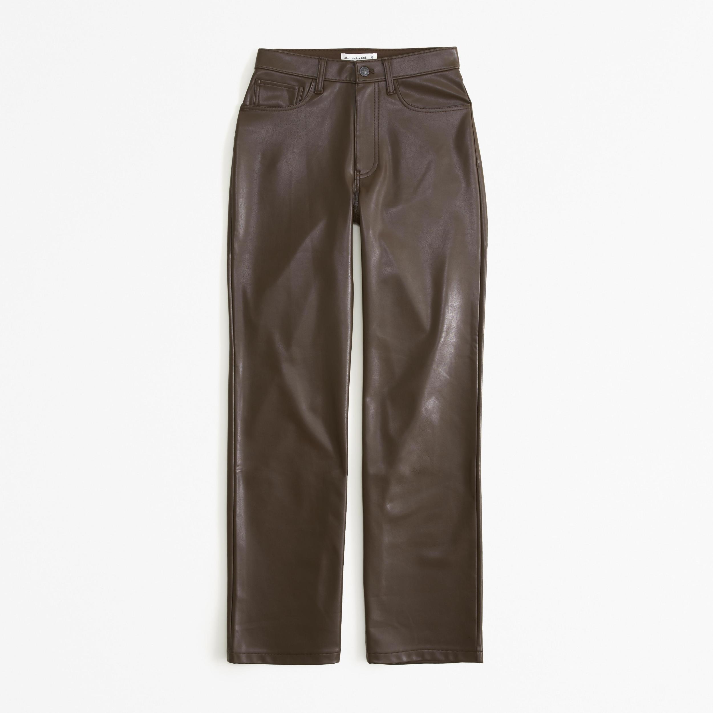 Curve Love Vegan Leather 90s Relaxed Pant Product Image
