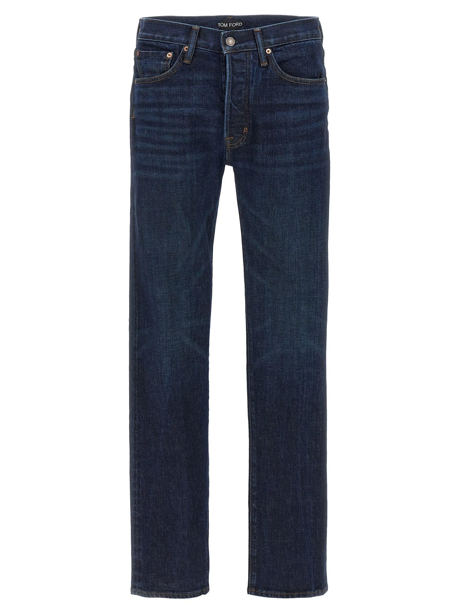 TOM FORD Rinse Selvedge Jeans In Blue Product Image