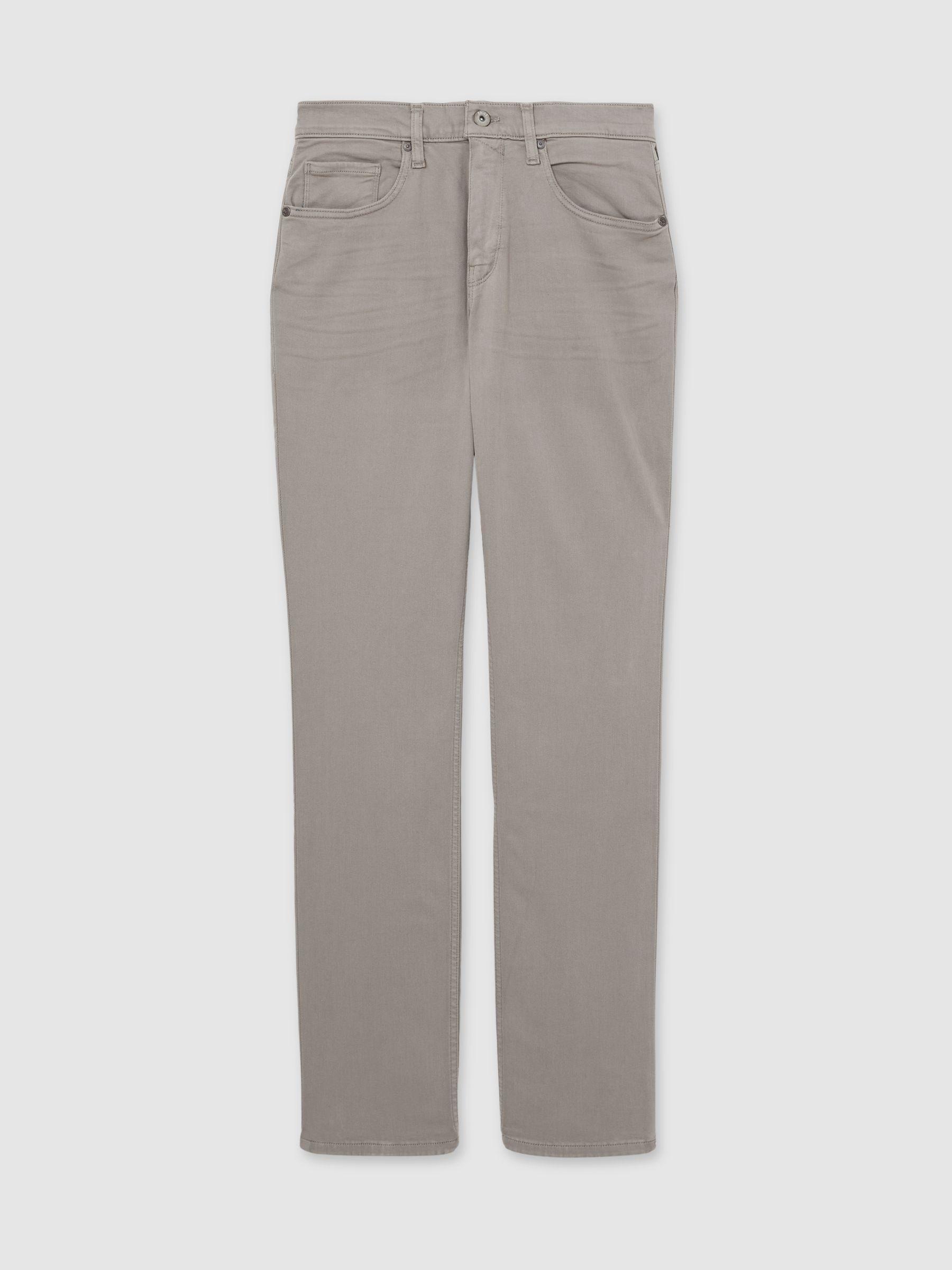 Paige Slim Straight-Leg Jeans in Silver Pearl Product Image