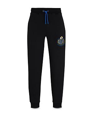 Mens BOSS x NFL Cotton-Blend Tracksuit Bottoms With Collaborative Branding Product Image