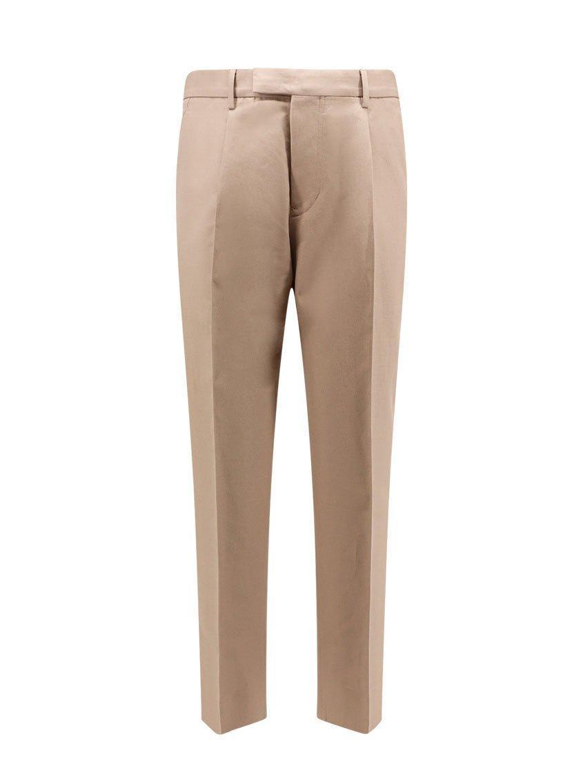 ZEGNA Straight Leg Trousers In Beige Product Image