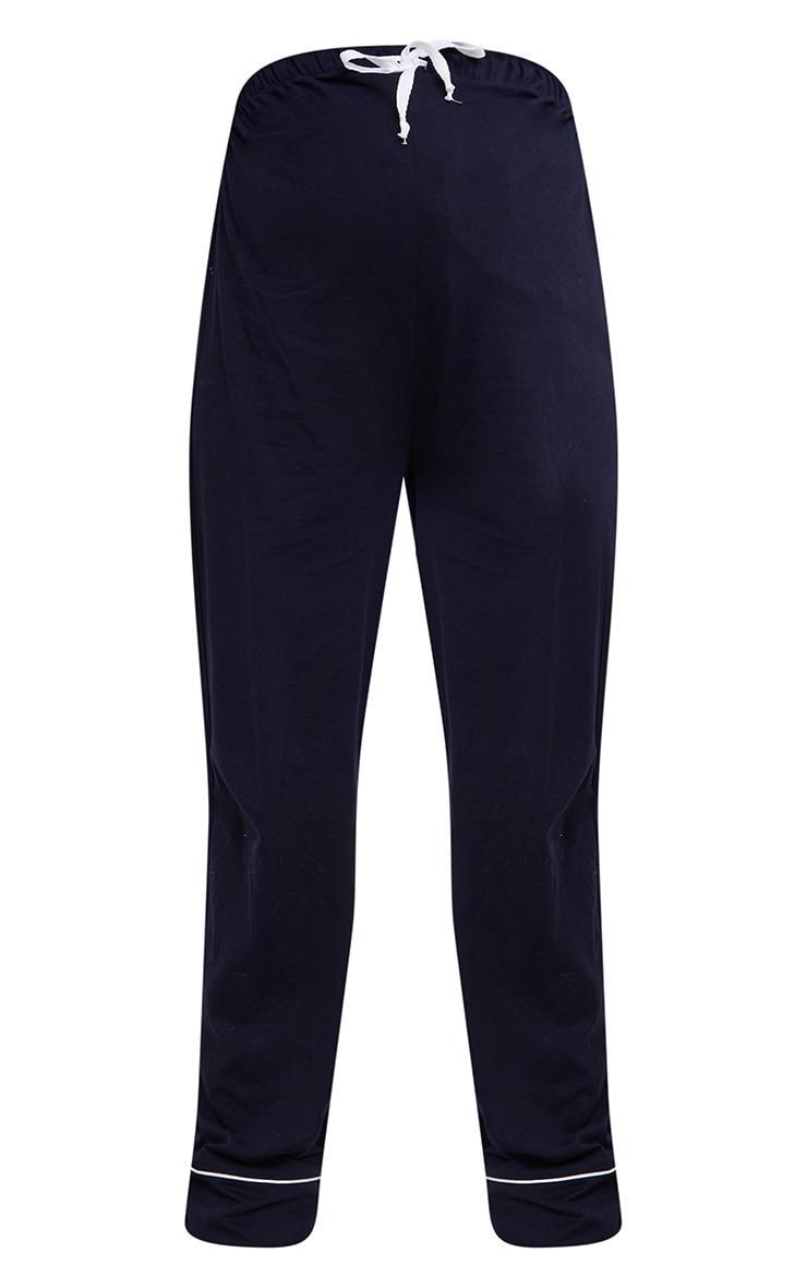 Maternity Navy Wide Leg Pj Pant Product Image