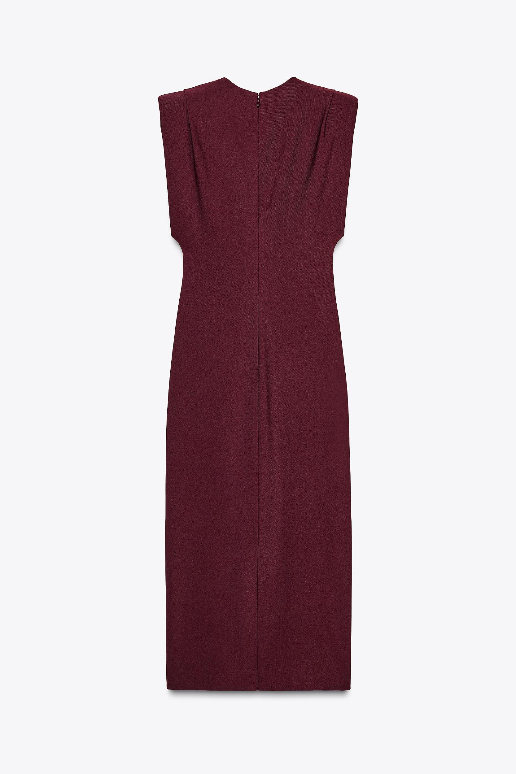 DRAPED MIDI DRESS ZW COLLECTION Product Image