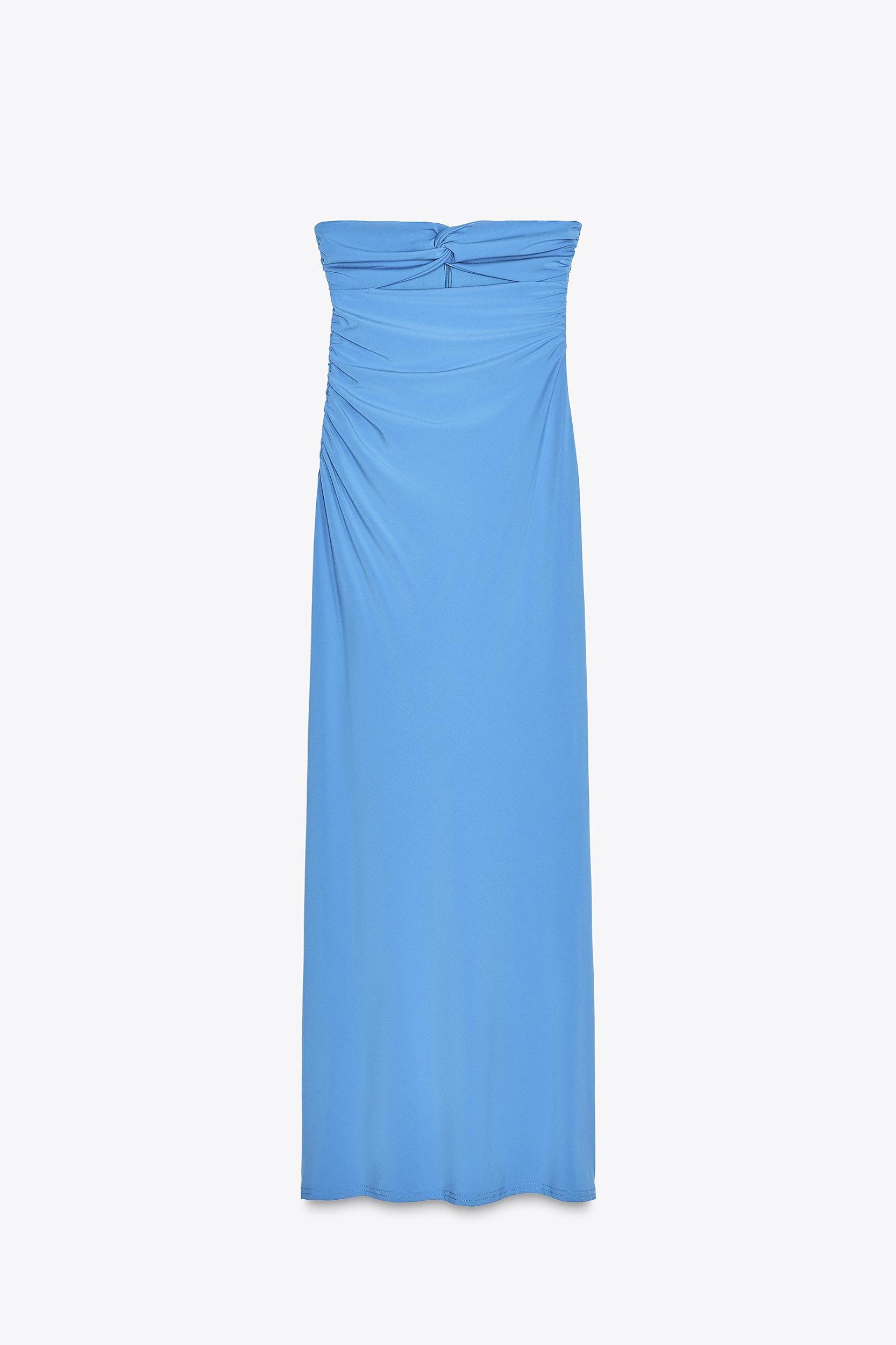 TULLE MIDI BODYCON DRESS Product Image