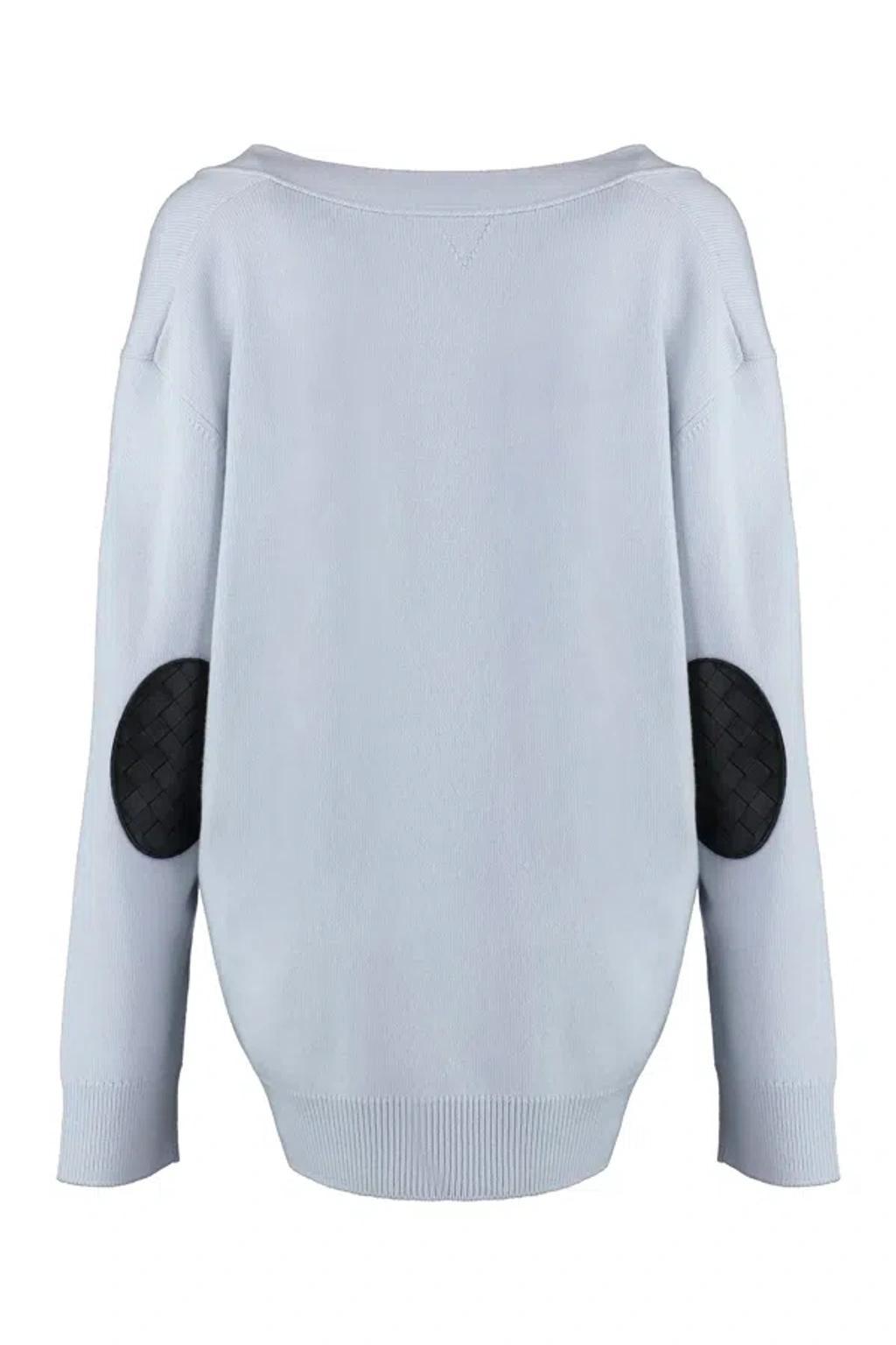 BOTTEGA VENETA Cashmere Cardigan In Blue Product Image