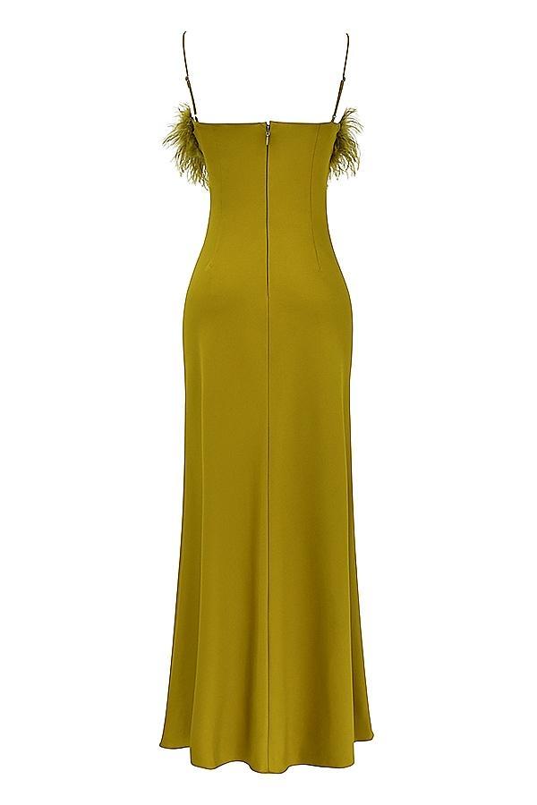 Renee  chartreuse maxi dress Product Image