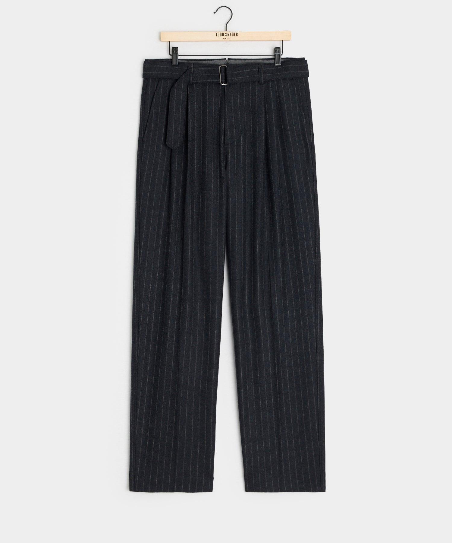 Italian Wool Self Belt Trouser Product Image