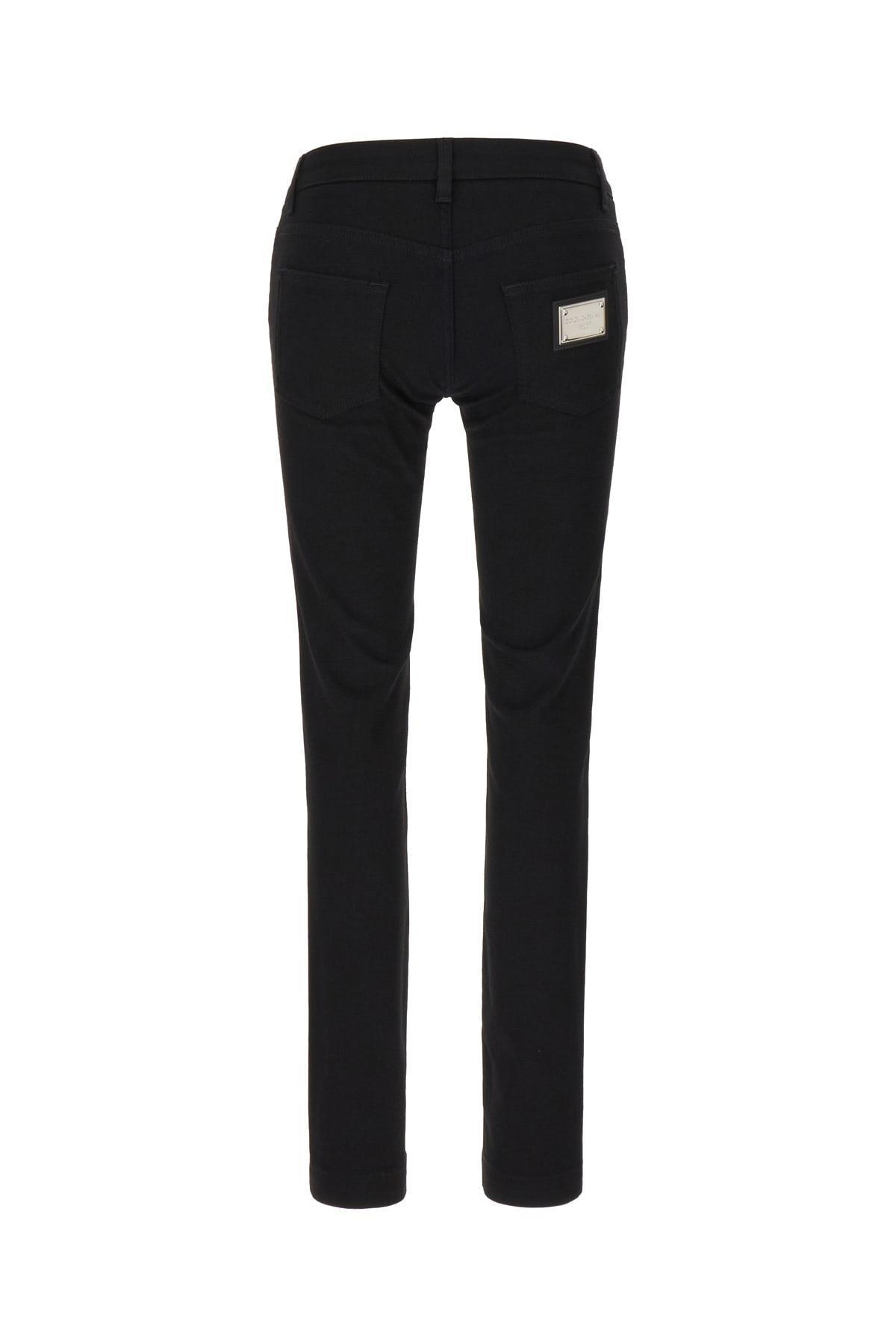 DOLCE & GABBANA Black Denim Jeans In Variante Abbinata Product Image