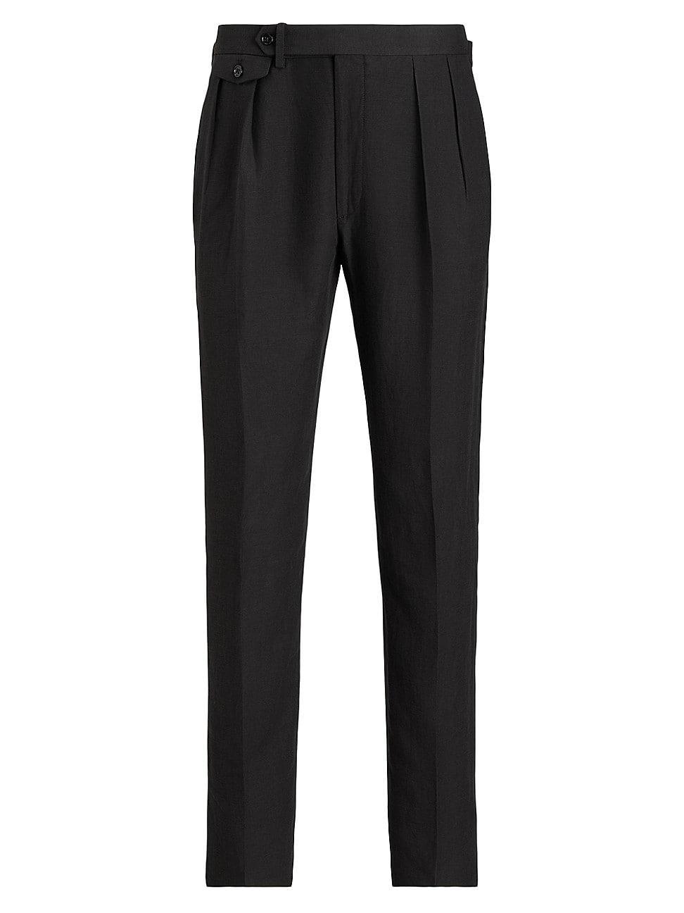 Mens Gregory Luxe Tussah Silk and Linen Trousers Product Image