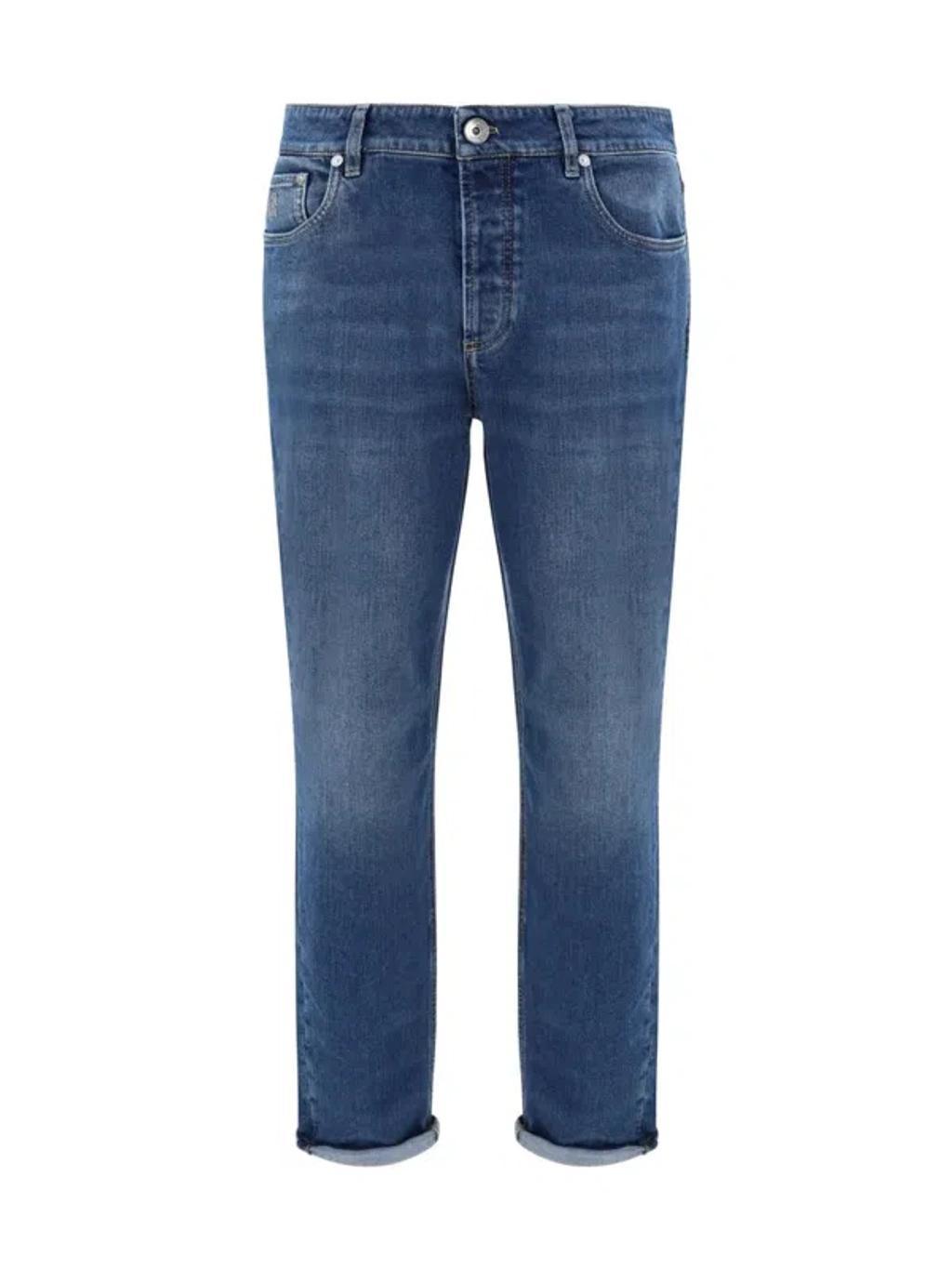 BRUNELLO CUCINELLI Jeans In Denim Medio Old Product Image