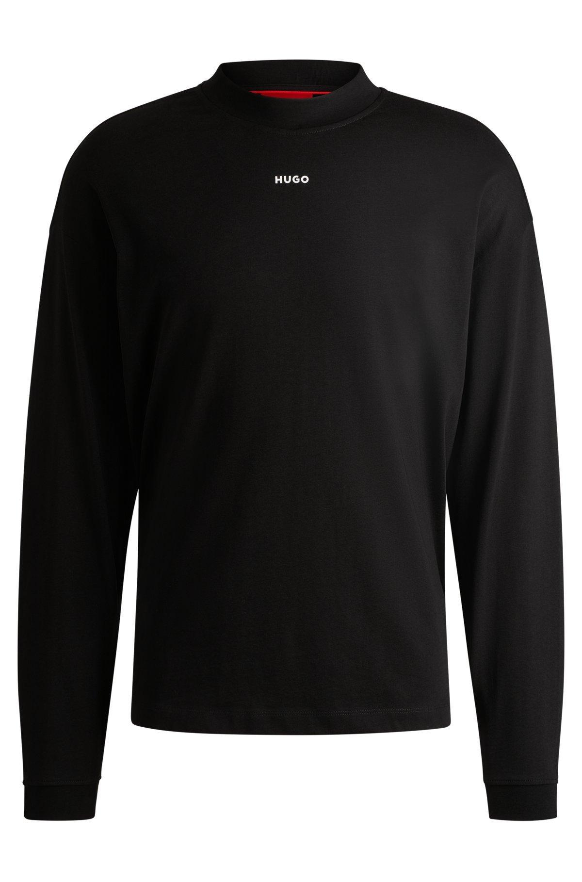 Cotton-jersey relaxed-fit T-shirt with logo print Product Image