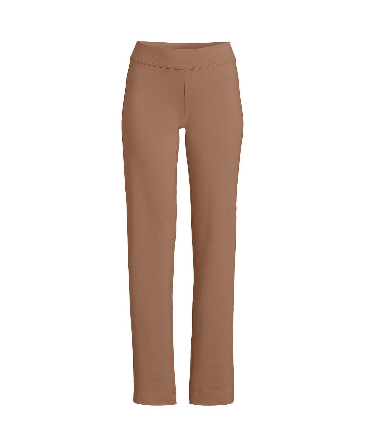 Plus Size Lands' End Starfish Pull-On Straight-Leg Pants, Women's, Size: 1XL, Green Moss Product Image