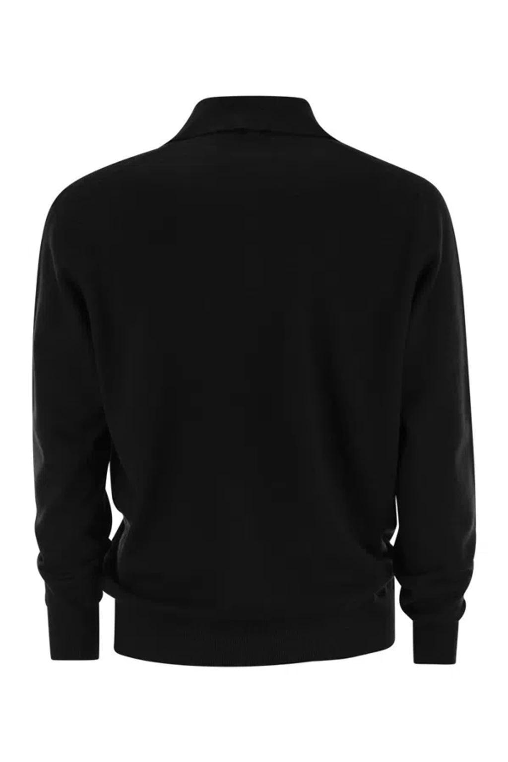 BRUNELLO CUCINELLI Cashmere Polo Neck Sweater Product Image