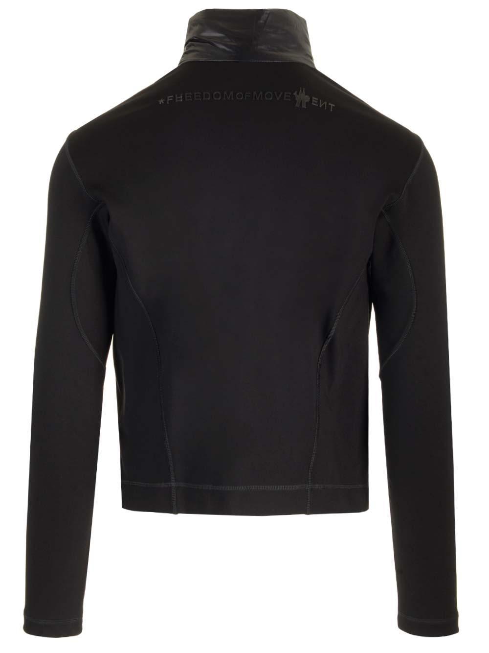 MONCLER Grenoble Zippered Cardigan In Black Product Image