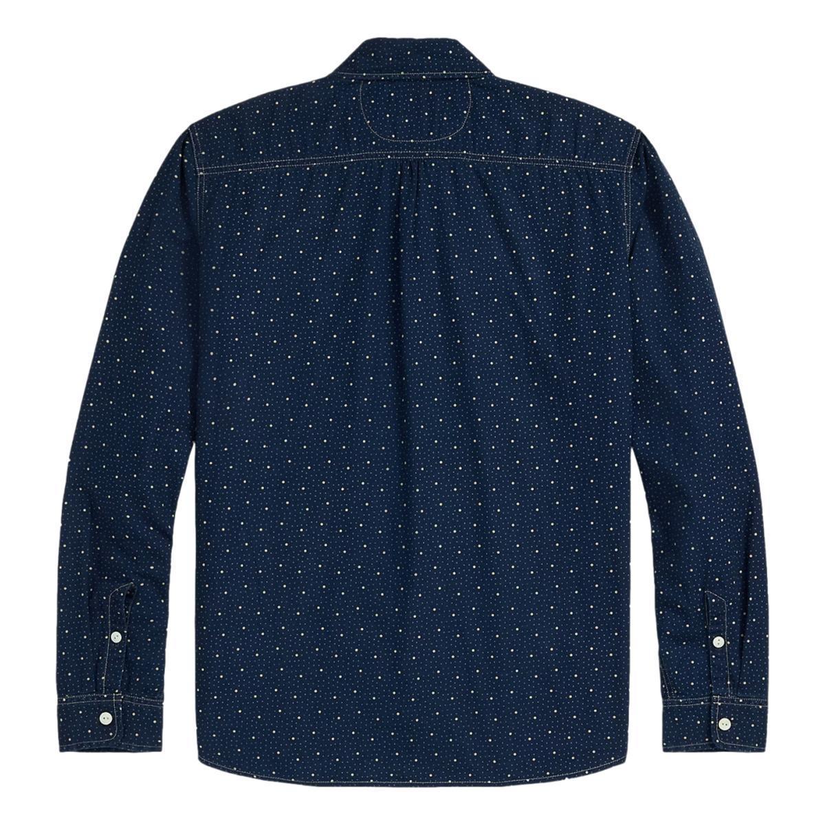Dot-Print Indigo Workshirt Indigo Product Image