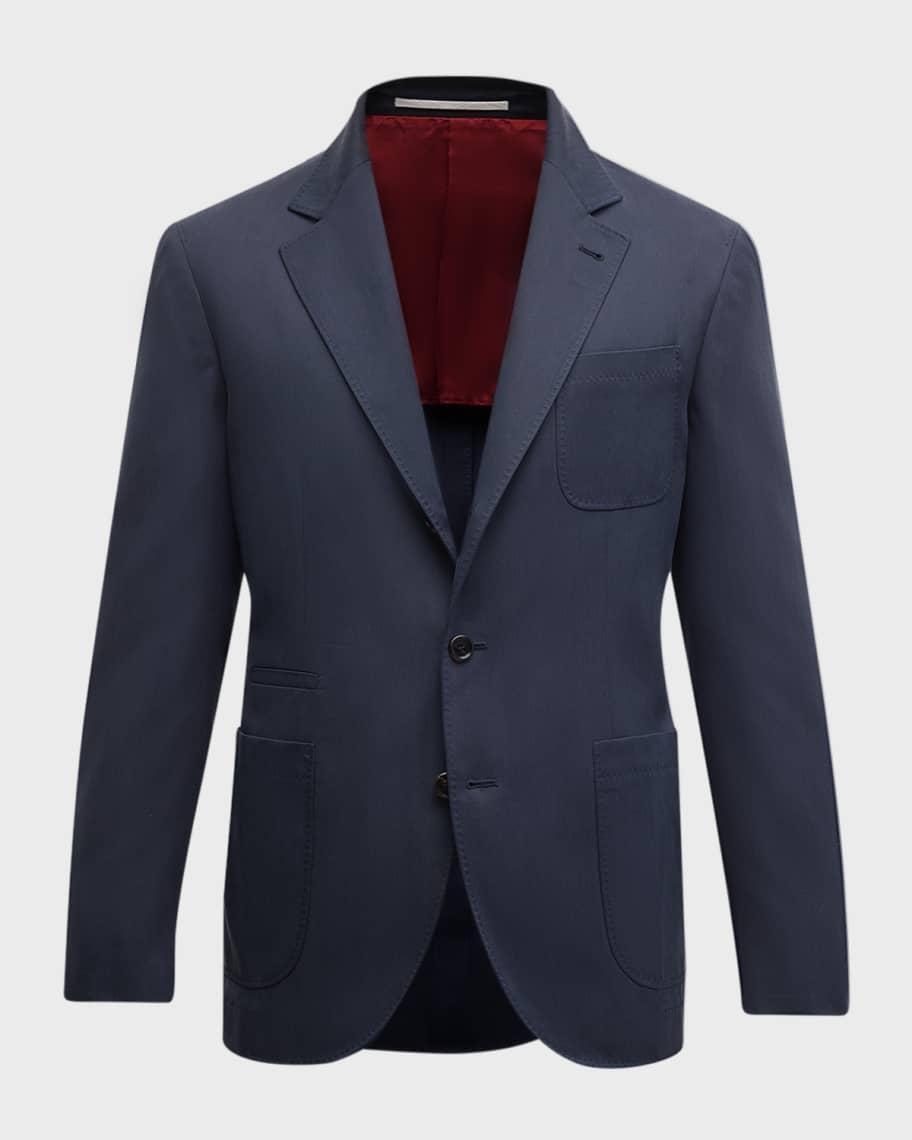 Men's Solid Silk Sport Coat Product Image