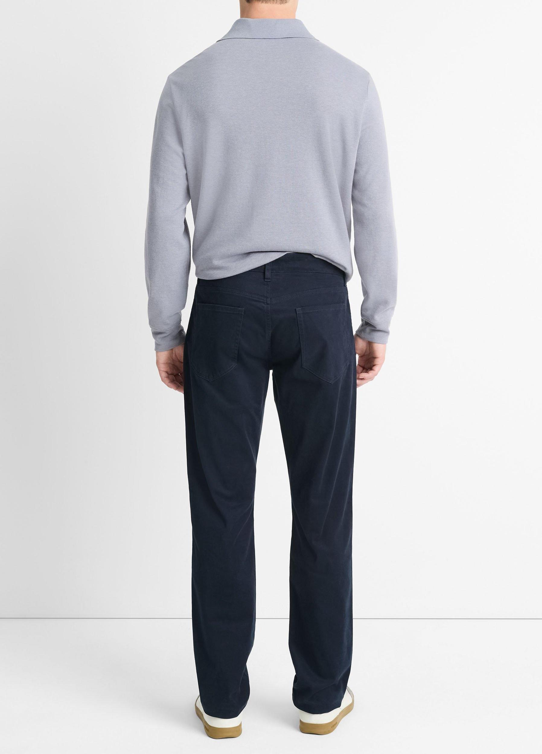 Mens Dylan Slim 5-Pocket Peached Stretch-cotton Pant, Frog, Size 30 Vince Product Image