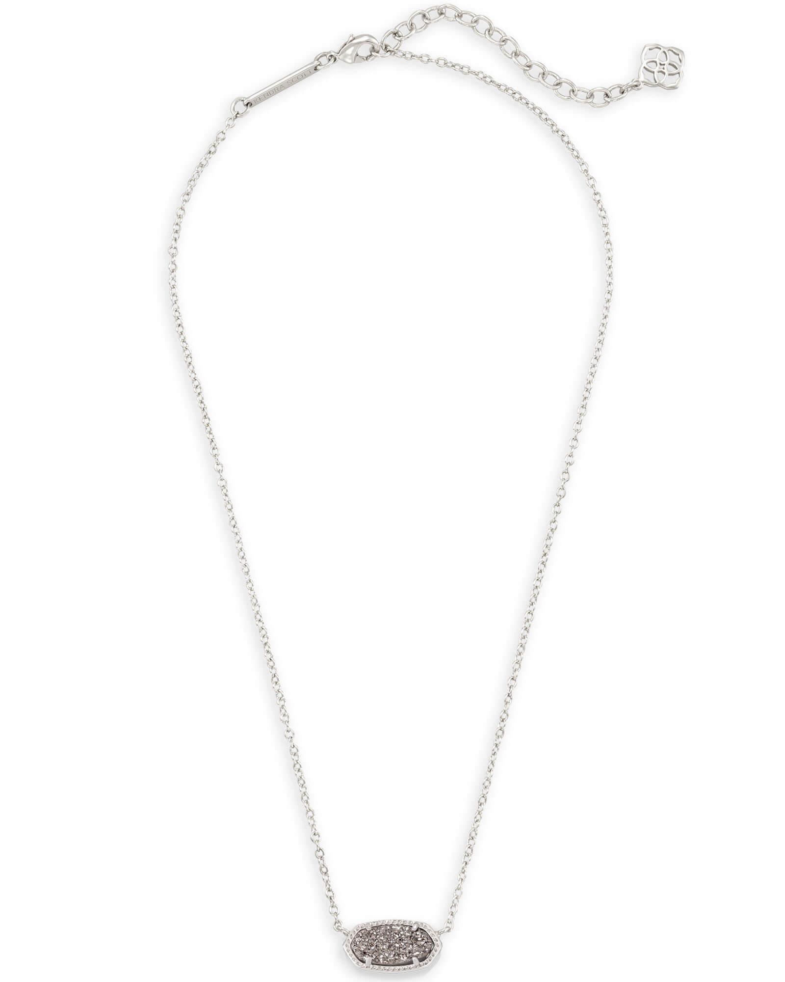 Elisa Silver Pendant Necklace in Peridot Illusion Product Image