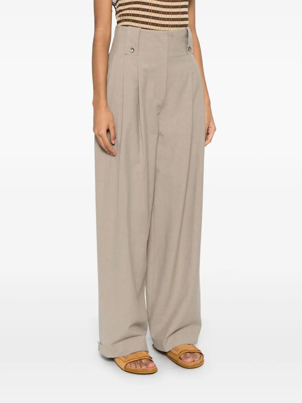 pleated wide-leg trousers Product Image