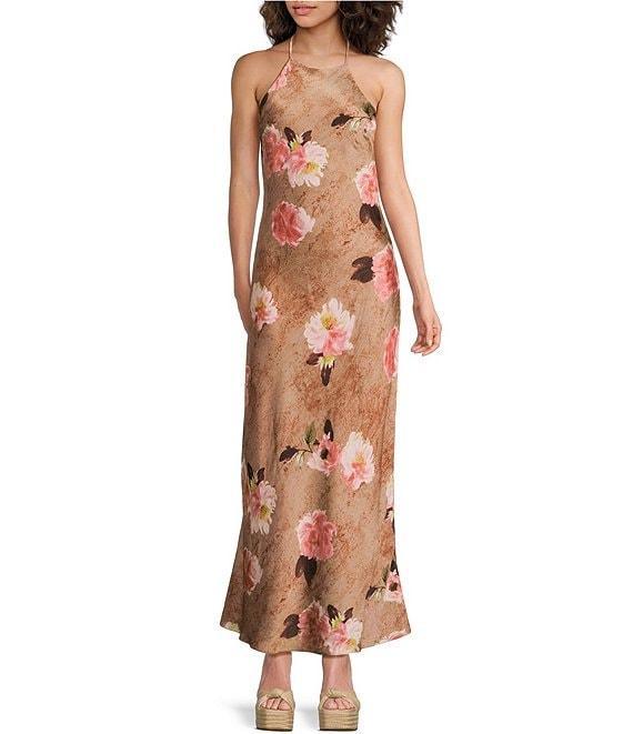 NIA Leah Halter Floral Maxi Dress Product Image
