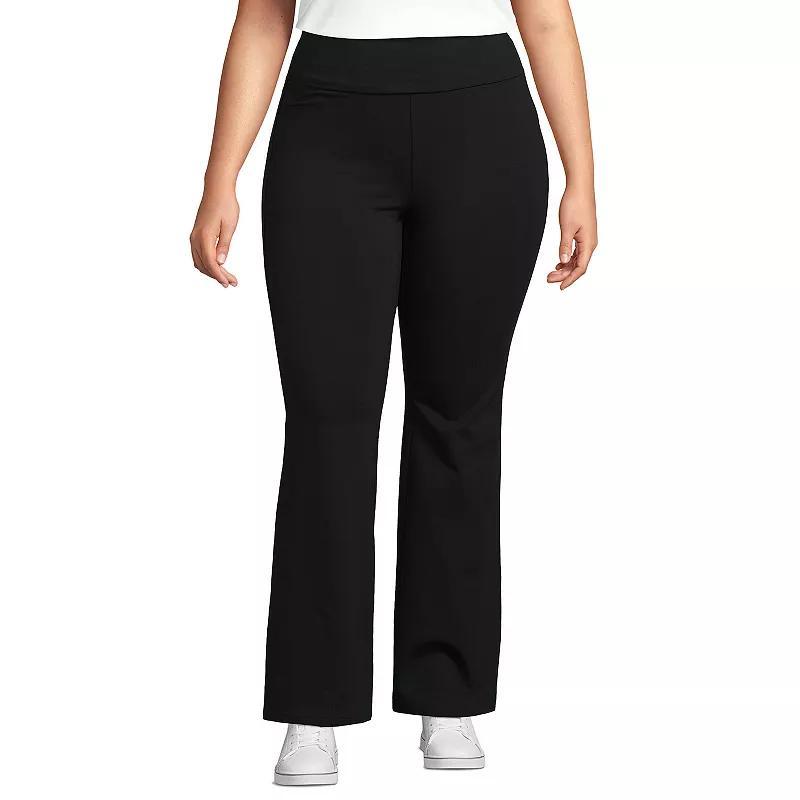 Plus Size Lands' End Starfish High-Rise Flare Pants, Women's, Size: 3XL, Grey Heather Product Image