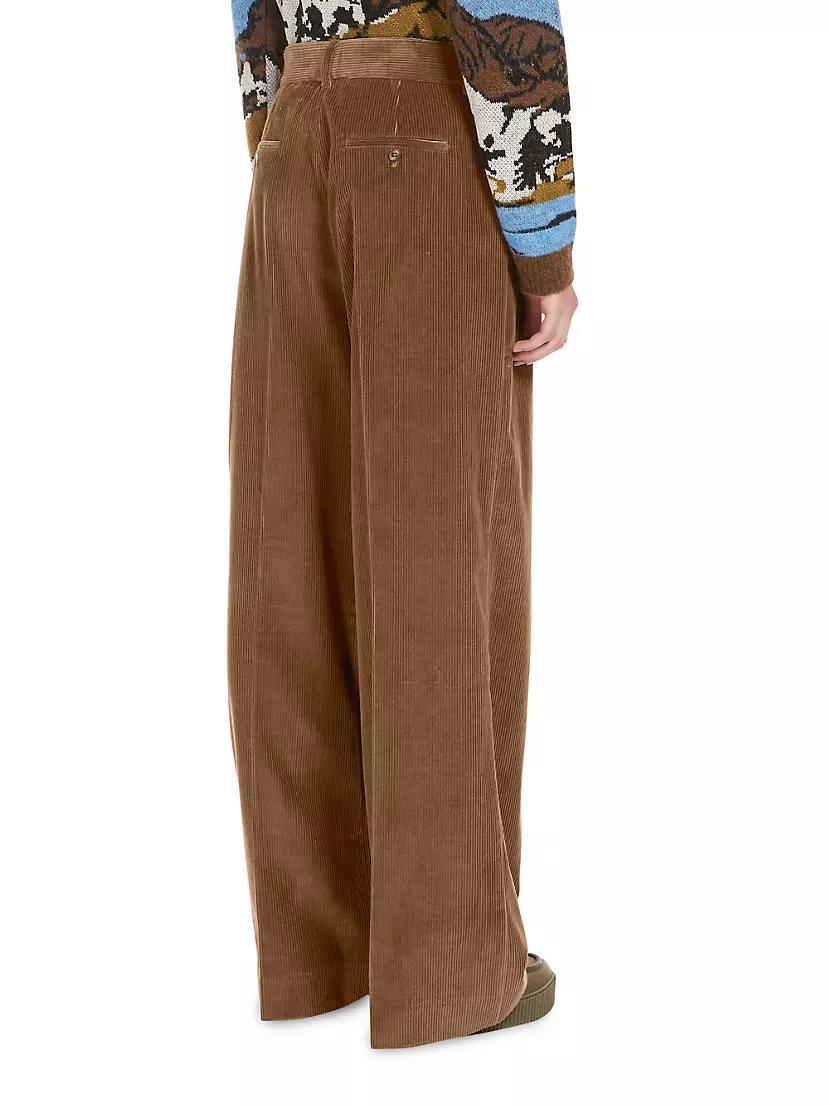 Tania Corduroy Straight-Leg Pants Product Image