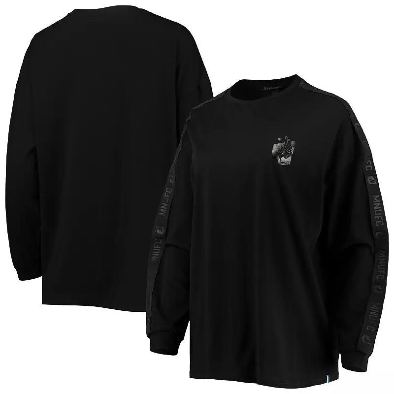 Women's The Wild Collective Black Minnesota United FC Tri-Blend Long Sleeve T-Shirt, Size: Medium, Mfc Black Product Image