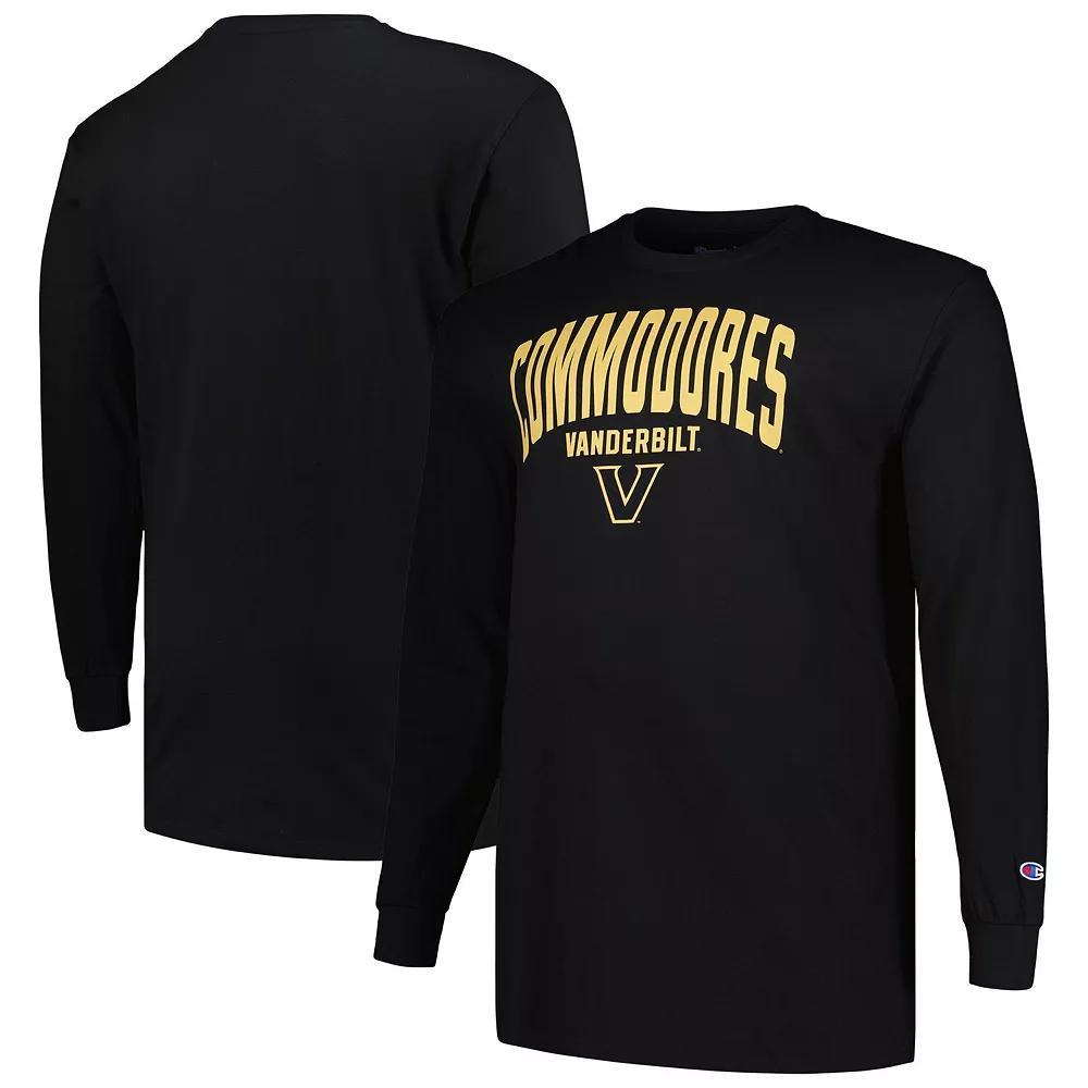 Men's Profile Black Vanderbilt Commodores Big & Tall Color Arch Long Sleeve T-Shirt, Size: XLT Product Image