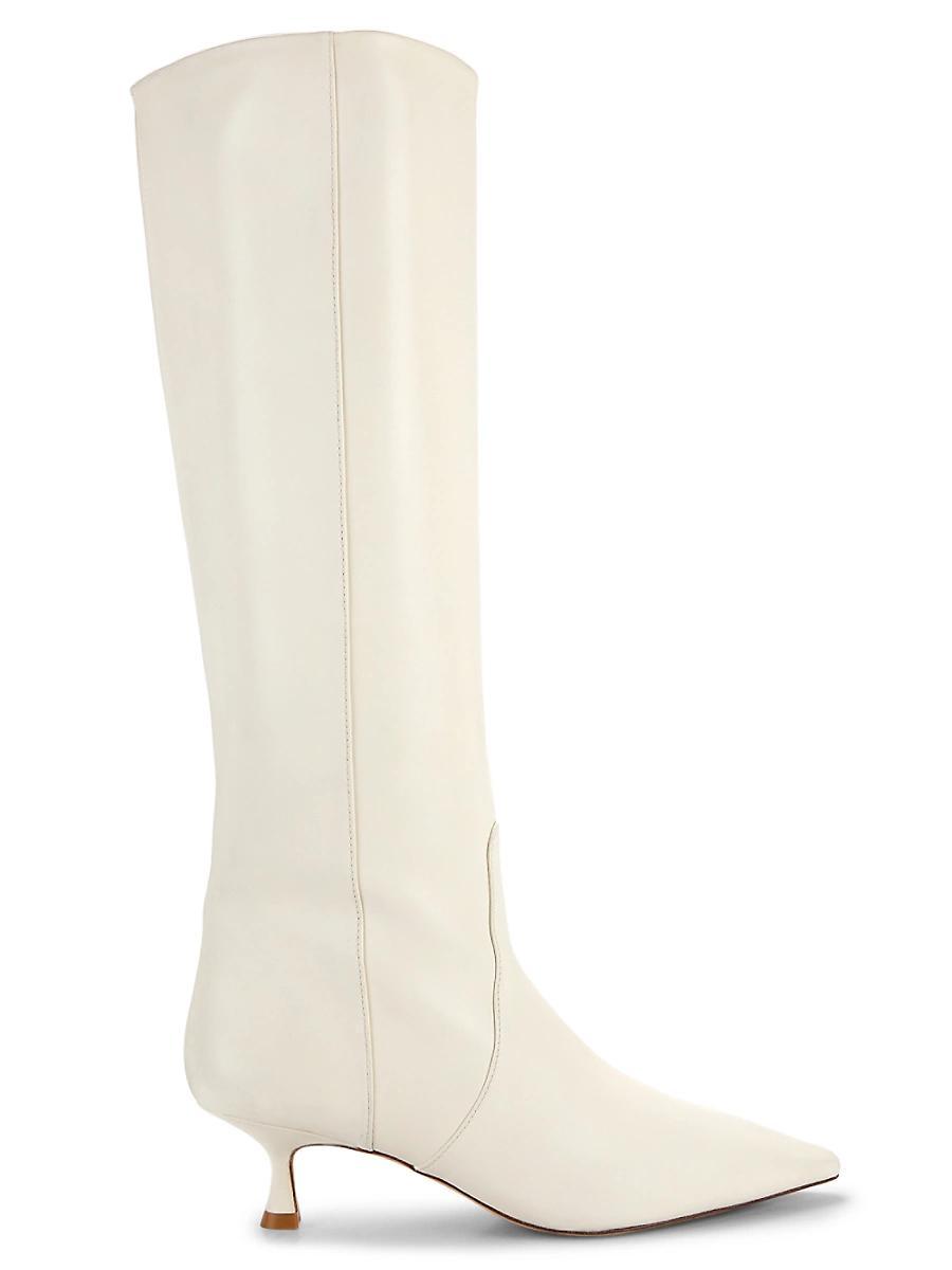 Womens Naomi 50MM Lacquered Leather Boots Product Image