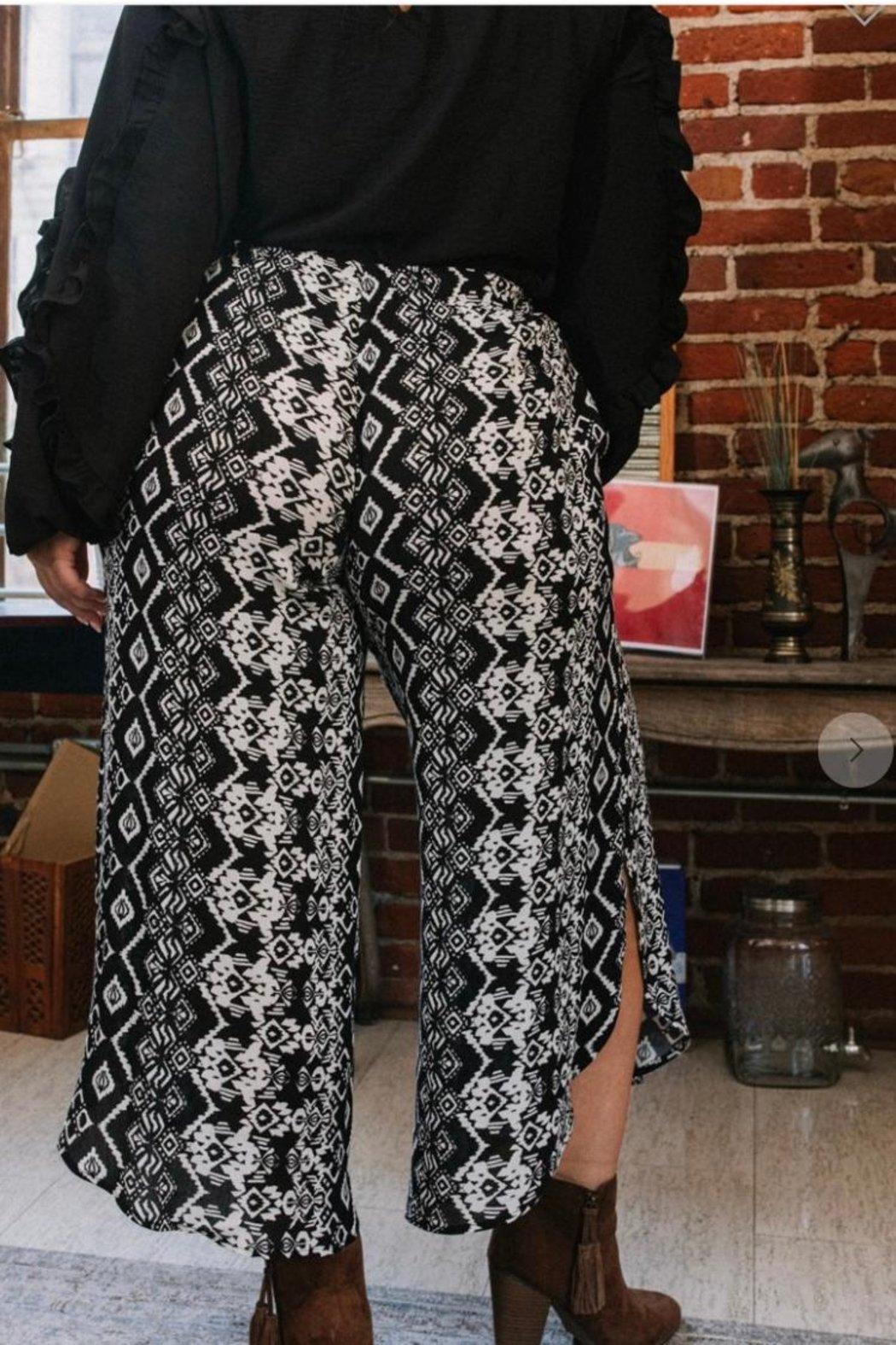 Pants, Wide Leg Geo-Print Product Image