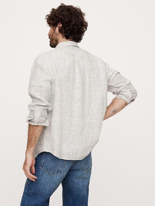 Standard-Fit Linen Shirt Product Image