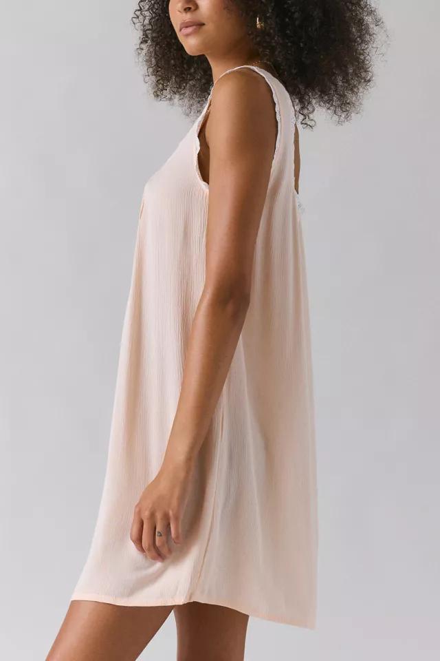 Motel Musta Lace Trim Babydoll Mini Dress Product Image