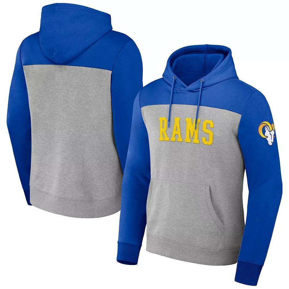 Men's NFL x Darius Rucker Collection by Fanatics Heather Gray Las Vegas Raiders Color Blocked Pullover Hoodie, Size: Small, Lvr Grey Product Image