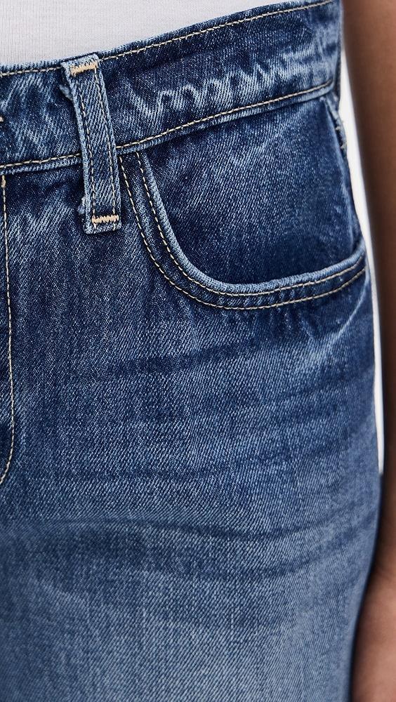 L'AGENCE Alicent High Rise Sneaker Wide Leg Jeans | Shopbop Product Image