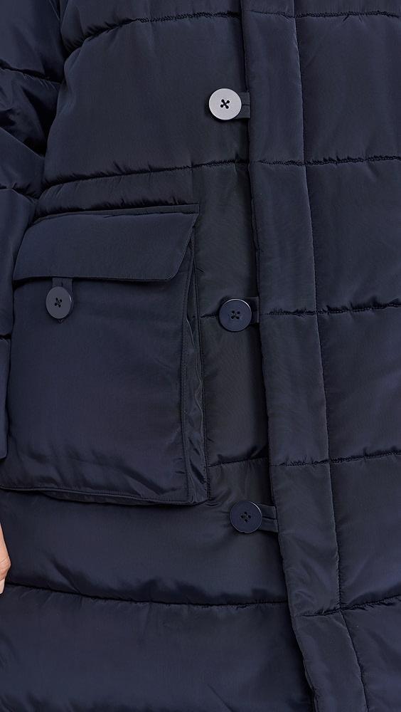 Sea Estelle Satin Windbreaker Puffer Coat | Shopbop Product Image