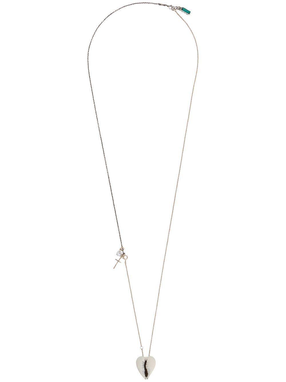 heart-shaped cowrie shell necklace Product Image