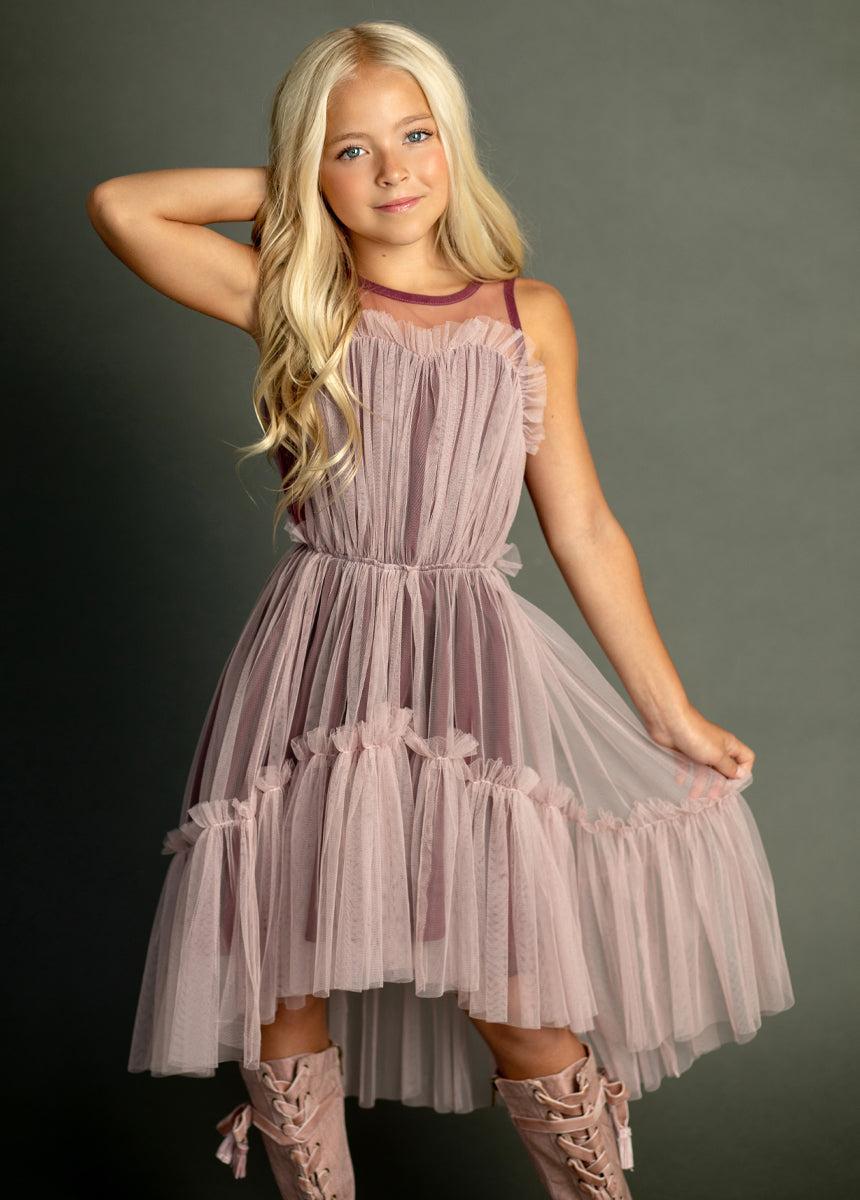Loie Dress in Blush Girls Product Image