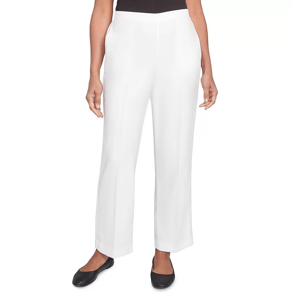 Women's Alfred Dunner Estate Pull-On Medium Length Pants, Size: 18, Oyster Product Image